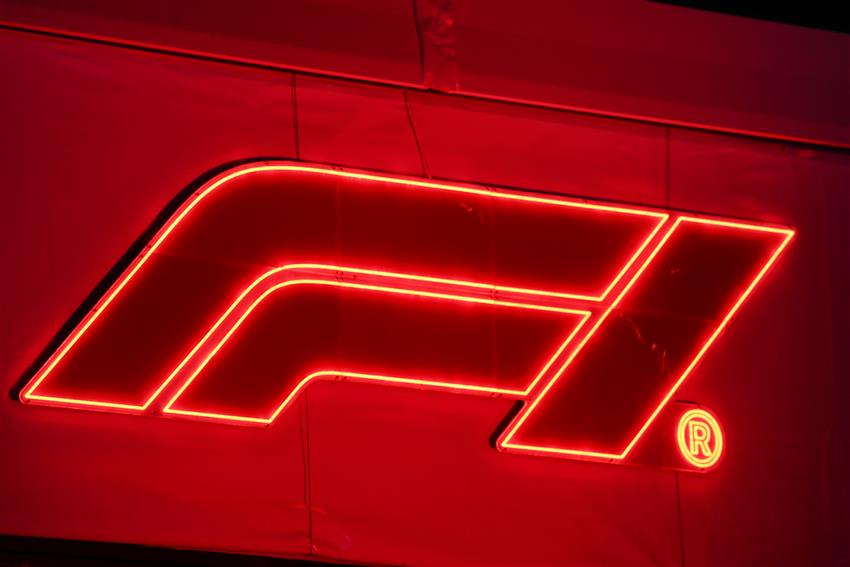 F1 paddock sign